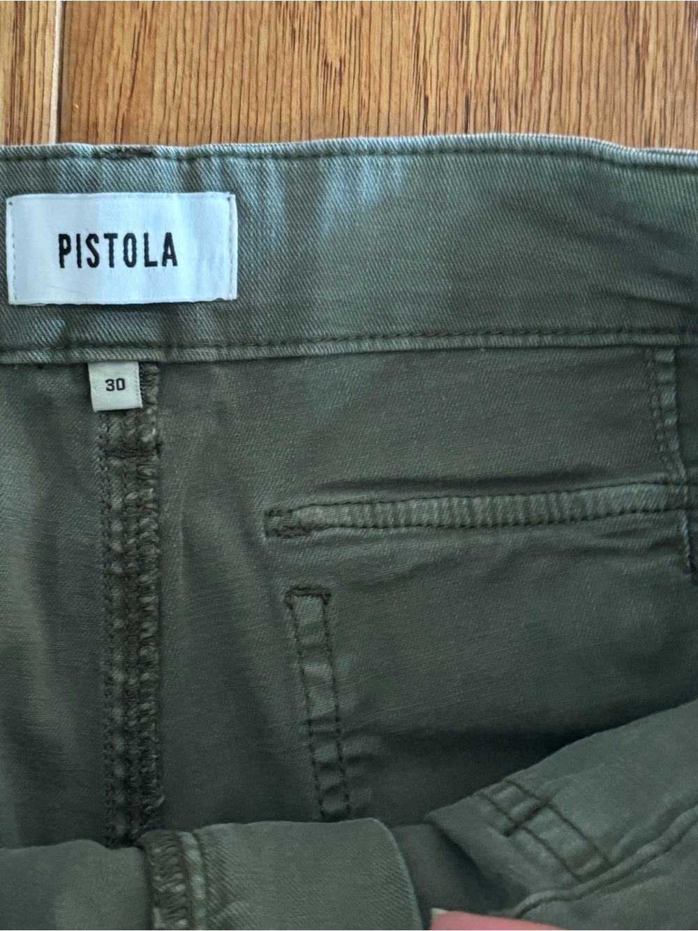 Pistola Utility Cargo Pants Women’s 30 Army Olive Green High Rise Straight Leg - Picture 2 of 3